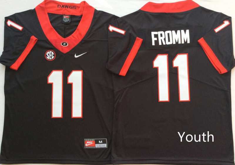 Youth Georgia Bulldogs 11 Jake Fromm Black Nike College Football Jersey,We sell and wholesale Youth Georgia Bulldogs 11 Jake Fromm Black Nike College Football Jersey on line form chian!